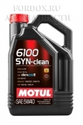 Моторное масло MOTUL 6100 SYN-CLEAN 5W-40 4л
