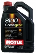 Моторное масло MOTUL 8100 X-CESS Gen2 5W-40 4л