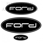Наклейка Ford чёрная Nakleika No name