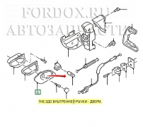Гнездо внутренней ручки 1027858 Ford