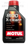 Моторное масло MOTUL 8100 X-Clean + 5W30 1л