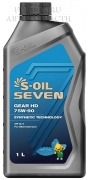 Трансмиссионное масло S-OIL HD 75W90 (GL-5), 1л