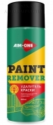 Удалитель краски AIM-One 450 мл эффективно растворяет старую краску, лаки и эмали; удаляет даже несколько слоёв;