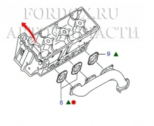 Прокладка выпускного коллектора 6630363 Ford